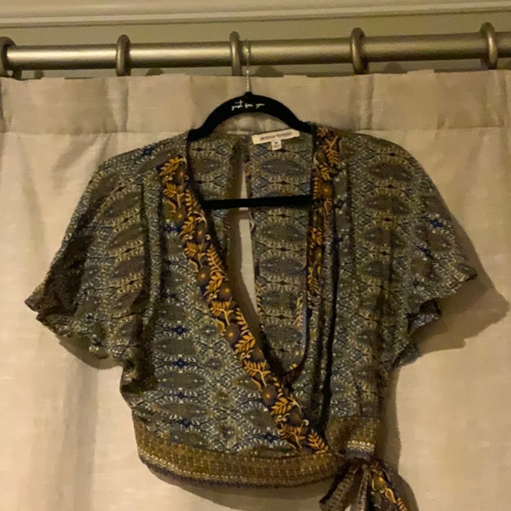 Wrap around blouse